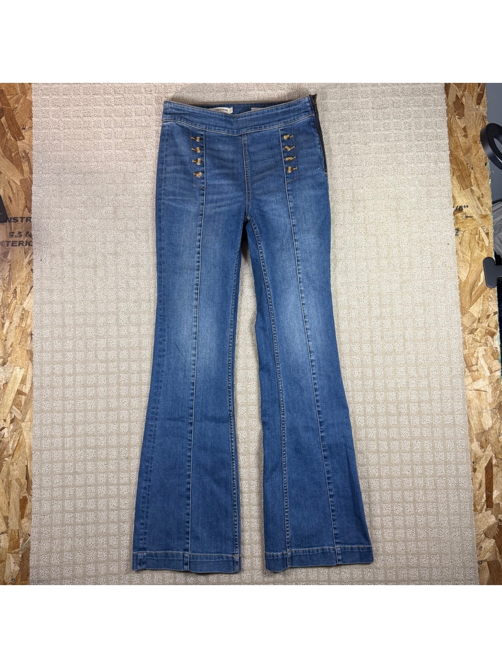 Pilcro Anthropologie Sailor Flare Jeans Size 28 High Rise